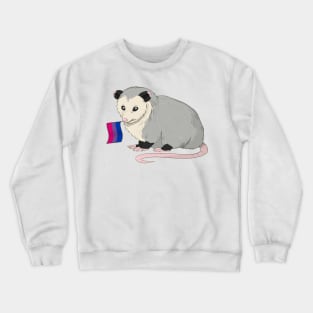 Bisexual Pride Opossum Crewneck Sweatshirt